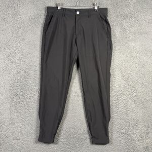 Primo Golf Pants Mens 32x26 Black Slim Fit Jogger Zipper Ankle Stretch Golf